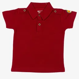 Bodycare Boys Polo Collar Applique Solid T-shirt-21