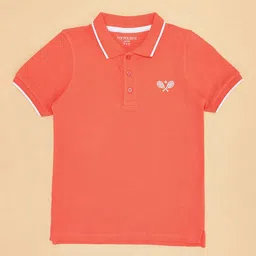Pantaloons Junior Boys Polo Collar Applique T-shirt-image-98