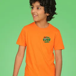NUSYL Boys Graphic Printed Round Neck Cotton T-shirt-image-50