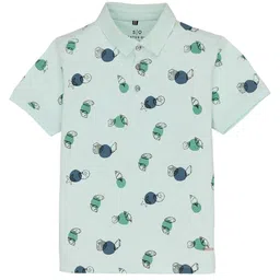 Status Quo Kids Conversational Printed Polo Collar T-shirt-image-23
