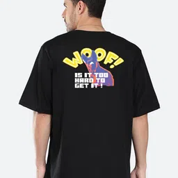 Mad Over Print Typographical Printed Oversized Cotton T-shirt-image-67
