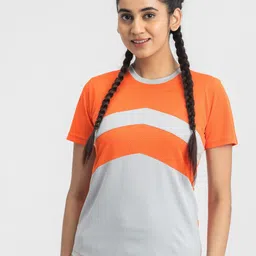DRYP EVOLUT Colourblocked Round Neck Rapid-Dry Sports T-shirt-picture-3