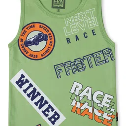 Gini and Jony Boys Graphic Printed Sleeveless Cotton T-shirt-image-32