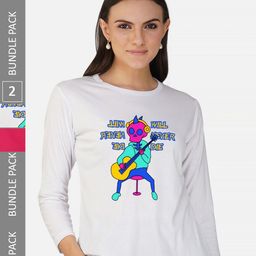 CHOZI Pack Of 2 Printed Cotton T-shirt-picture-27