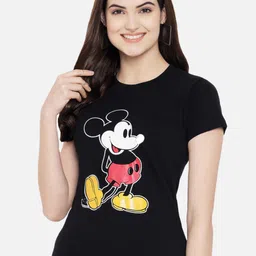 Fabflee Mickey Mouse Printed Cotton T-Shirt-image-27