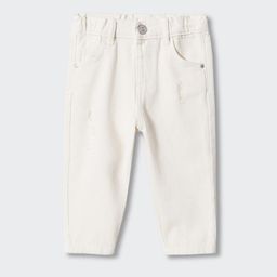 Mango Kids Boys Mid-Rise Low Distress Pure Cotton Sustainable Jeans-image-57