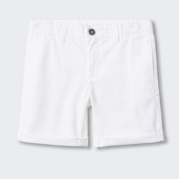 Mango Kids Boys Pure Cotton Sustainable Regular Fit Chino Shorts-image-4