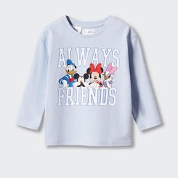 Mango Kids Girls Mickey & Friends Printed Pure Cotton Sustainable T-shirt-image-84