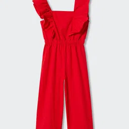 Mango Kids Girls Sustainable Basic Jumpsuit with Ruffled Detail-image-24