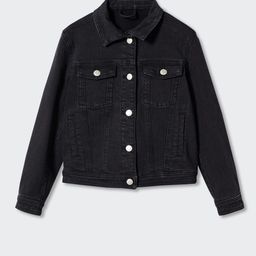 Mango Kids Girls Sustainable Pocket Detailing Denim Jacket-image-78