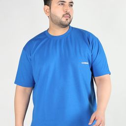 CHKOKKO Plus Size Round Neck Relaxed Fit T-shirt-image-77