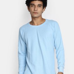 V-Mart Self Design Raglan Sleeves Cotton T-shirt-image-47