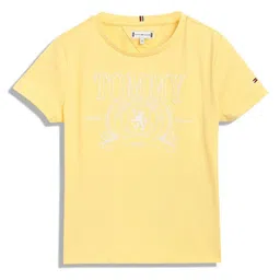 Tommy Hilfiger Girls Typography Applique T-shirt-image-69