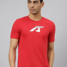 Alcis Men Graphic Print Soft-Touch Regular-Fit Athleisure T-Shirt-image-12