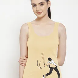 Friskers Women Beige Tank Top-image-49