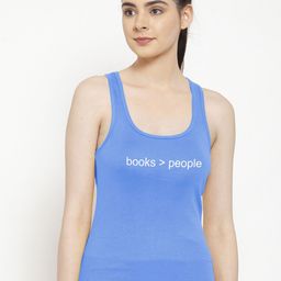 Friskers Blue Printed Tank Top-image-26