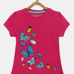 mackly Girls Printed Pure Cotton Lounge T-shirt-image-69