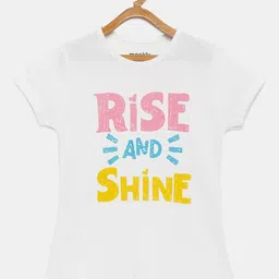 mackly Girls Printed Pure Cotton Lounge Tshirt-image-46