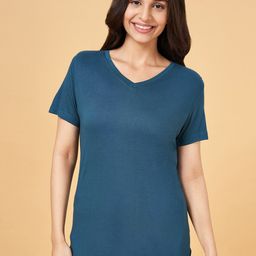 Dreamz by Pantaloons V Neck Cotton Lounge T-Shirts-image-95