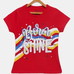 mackly Girls Typography Printed Lounge Tshirts-image-40
