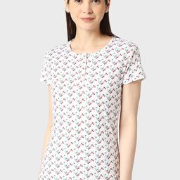 zebu Printed Pure Cotton Lounge T-Shirts-picture-33