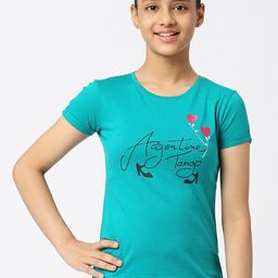SINI MINI Girls Typography Printed Pure Cotton Lounge T-Shirt-image-22