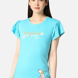 zebu Printed Pure Cotton Lounge T-shirts-image-37