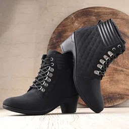 El Paso Women Heeled Mid-Top Regular Boots-12