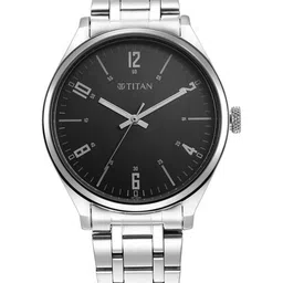Titan Men Stainless Steel Bracelet Style Straps Analogue Watch 1802SM10-32