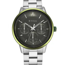 Titan Men Dial & Stainless Steel Bracelet Style Straps Analogue Watch 90133KM01-image-70
