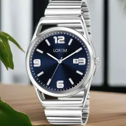 LOREM Men Dial & Stainless Steel Bracelet Style Straps Analogue Watch LR154-C-10