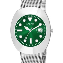 LOREM Men Dial & Stainless Steel Bracelet Style Straps Analogue Watch LR143-A-41