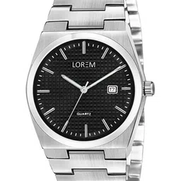 LOREM Men Dial & Stainless Steel Bracelet Style Straps Analogue Watch LR158-B-53