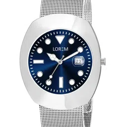 LOREM Men Dial & Stainless Steel Bracelet Style Straps Analogue Watch LR142-A-66