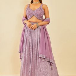 Soch Embellished Beads and Stones Ready to Wear Lehenga & Blouse With Dupatta-image-24