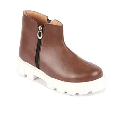 FAUSTO Women Heeled Mid-Top Chunky Boots-picture-31