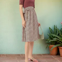 DressBerry Wild Whirl Animal Print Belted A-line Dress-image-67