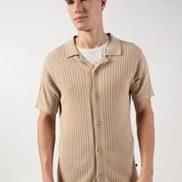 Thomas Scott Men Premium Cuban Collar Solid Cotton Casual Shirt-image-73