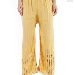 SRISARAS Women Pack Of 2 Striped Self Design Relaxed Fit Cotton Parallel Trousers-image-71