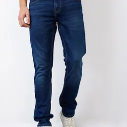 SPYKAR Men Cotton Relaxed Fit Low Distress Mid-Rise Jeans-picture-11