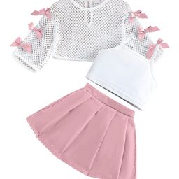 StyleCast x Revolte Girls Round Neck Top With Skirt-image-98