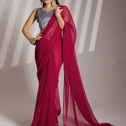 Kalista Pure Chiffon Saree-image-4