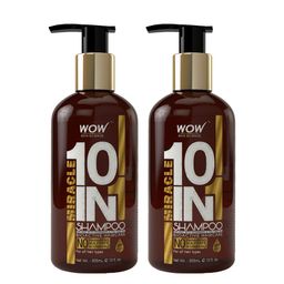 WOW SKIN SCIENCE Set Of 2 Miracle 10In1 Shampoo With Rosemary & Tea Tree Oil - 300ml Each-26
