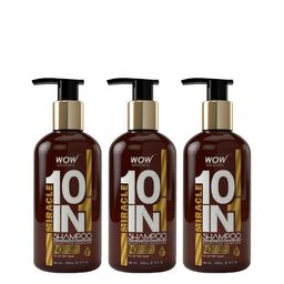WOW SKIN SCIENCE Set Of 3 Miracle 10In1 Shampoo With Rosemary & Tea Tree Oil - 300ml Each-38