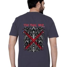 LA MILANO Men Graphic Printed Round Neck Pure Cotton Slim Fit T-shirt-image-46