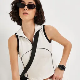 Ajile by Pantaloons Women Fitted Crop Cotton Top-picture-58