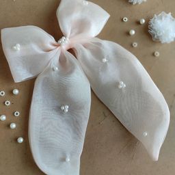 Choko Girls Beaded Bow Alligator Hair Clip-38