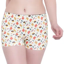 La Intimo Women Cream-Coloured & Red Printed Boy Shorts-picture-17