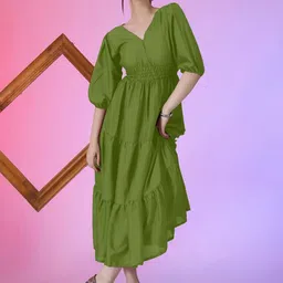 Raiyani Enterprise V-Neck Fit & Flare Maxi Dress-picture-44