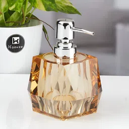 Kookee Brown Abstract Plastic Soap Dispenser-18